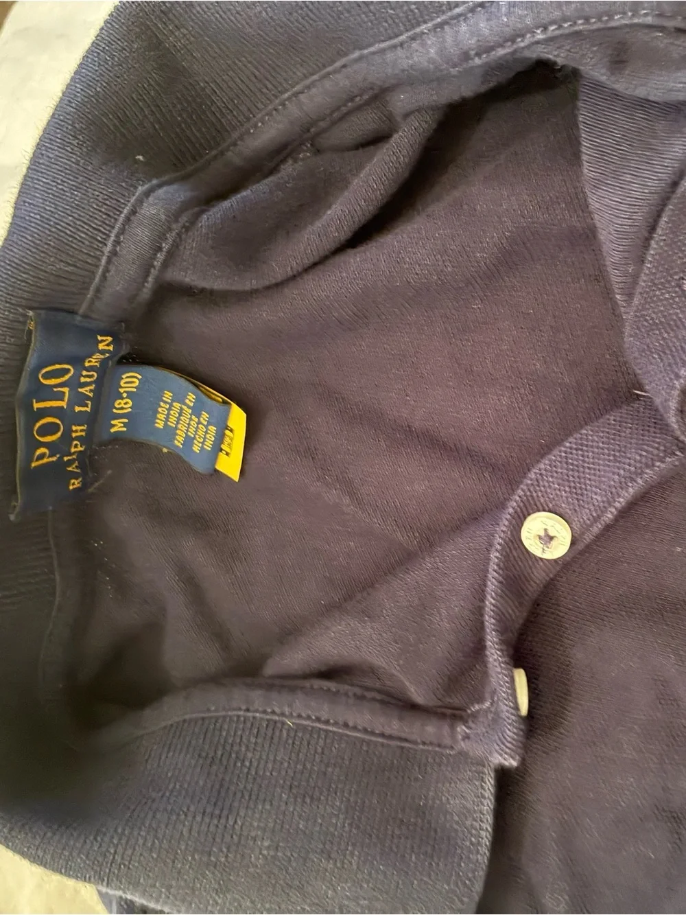 Ralph Lauren Navy Polo Dress with White Logo